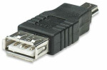 Manhattan Hi-Speed USB adapter A female to Mini-B male / černý (308342-MA)