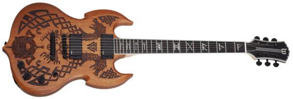 Schecter Wylde Audio Barbarian Carveworks - Natural Satin