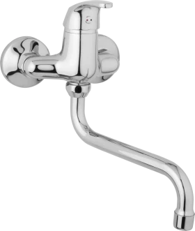JB Sanitary Nástěnná dřezová a umyvadlová baterie SLIM, rozteč 100 mm, trubkové ramínko 200 mm A10 30 30