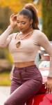 Sexy kožené kalhoty 2348 - Koucla 44 zelená