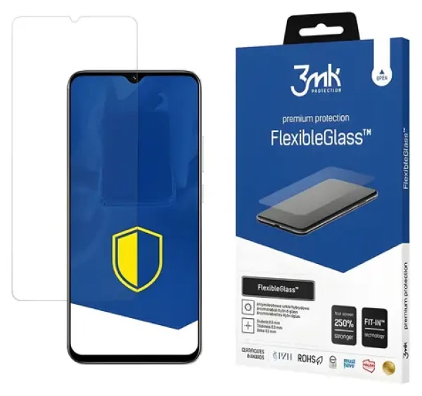 3mk FlexibleGlass pro Realme C30 / Hybridní sklo / 7H / Antibakteriální
