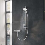 GROHE - Rainshower SmartActive Sada sprchové hlavice 150 9,5 l/min, 3 proudy, tyče 90 cm a hadice, měsíční bílá 26594LS0