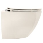 REA - Závěsná WC mísa Carlo Mini Rimless Ecru REA-C5500