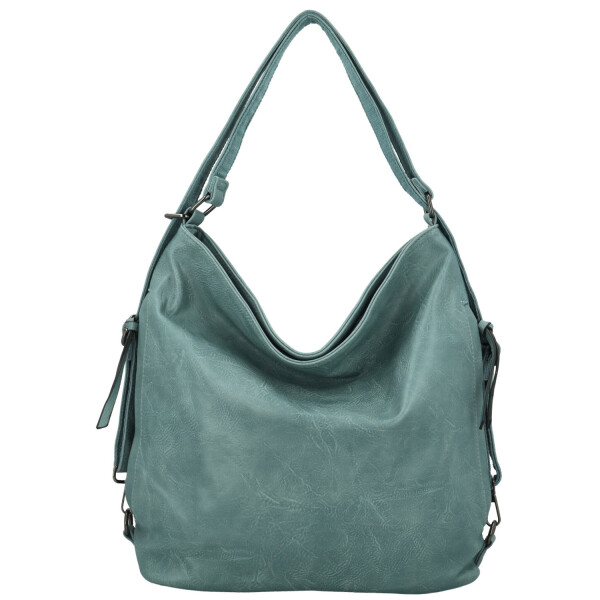 Stylový dámský koženkový kabelko-batoh Dexy, modrý