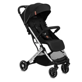 MoMi ESTELLE LIGHT černý se stříbrným rámem / Sportovní kočárek / od 6 měsíců / do 15 kg (WOSP00051)