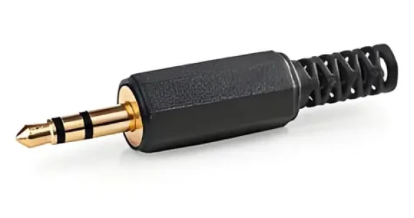 Nedis Audio konektor pozlacený černá/zlatá / Audio konektor / Zástrčka / Pájecí / 4,0 mm / 25 ks (CAVC22900BKG)