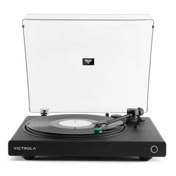 Victrola VPT-1520-BLK-INT Wave černá / Gramofon / 2 rychlostní / RCA / Auracast / předzesilovač (100002200210)