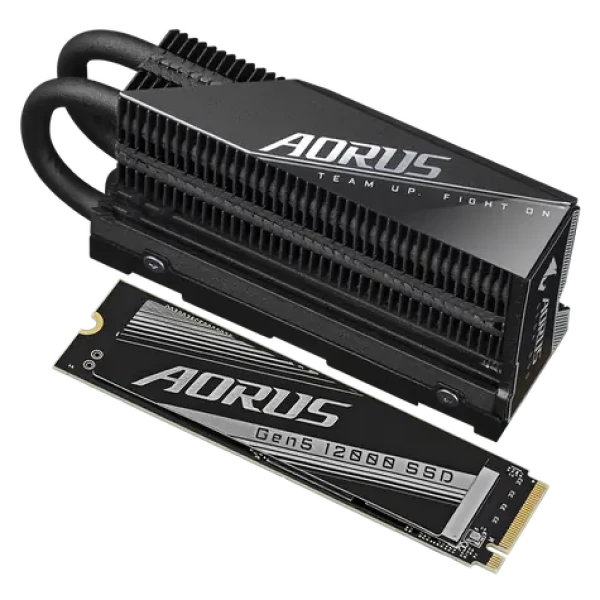 GIGABYTE AORUS Gen5 12000 1TB / M.2 2280 Gen 5 / R: 11700 MBps / W: 9500 MBps / MTBF: 1.6mh / chladič / 5y (AG512K1TB)
