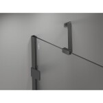 MEXEN/S - Lunar-F sprchový kout skládací dveře pravá 100 x 70, transparent, grafit kartáčovaná 836-100-070-66-00-P