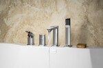 SAPHO - TURSI čtyřprvková baterie na okraj vany, chrom TI052