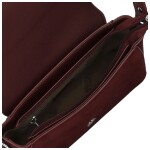 Módní dámská koženková kabelka na rameno Harper, vínová