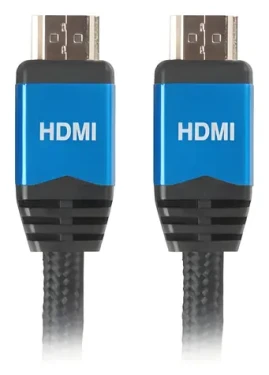 Lanberg CA-HDMI-20CU-0018-BL černá / Kabel HDMI na HDMI / 1,8 m / HDMI 2.0 / 4K / 144 Hz (CA-HDMI-20CU-0018-BL)