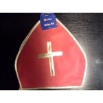 Smiffys.com Čepice - Mikuláš červená - MITRA