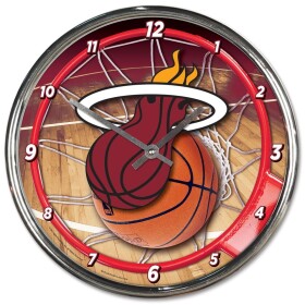 Hodiny Miami Heat NBA WinCraft Chrome