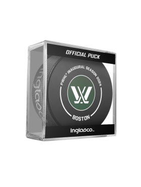 Inglasco / Sherwood Puk PWHL Boston 2024 Inaugural Season Official Game Hockey Puck