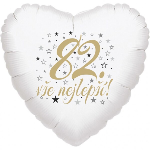 82. narozeniny balónek srdce Balonky.cz 82. narozeniny balónek srdce Balonky.cz