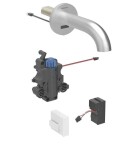 GEBERIT - Piave Termostatická elektronická umyvadlová baterie pod omítku, síťové napájení, easy to clean, kartáčovaná nerez 116.287.SN.1