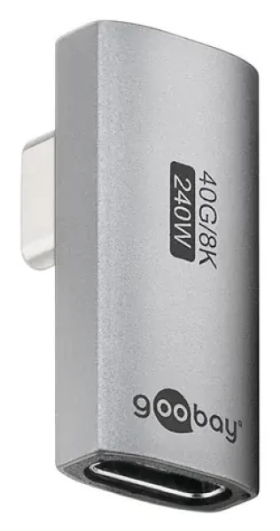Goobay 74443 / USB-C adaptér / Otočený 90° / USB4 (74443)