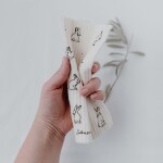 Eulenschnitt Přírodní houbová utěrka Rabbit – set 3 ks, bílá barva, krémová barva