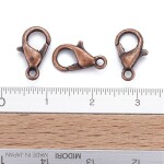 Karabinka - měděná - 12 x 6 mm - 1 ks