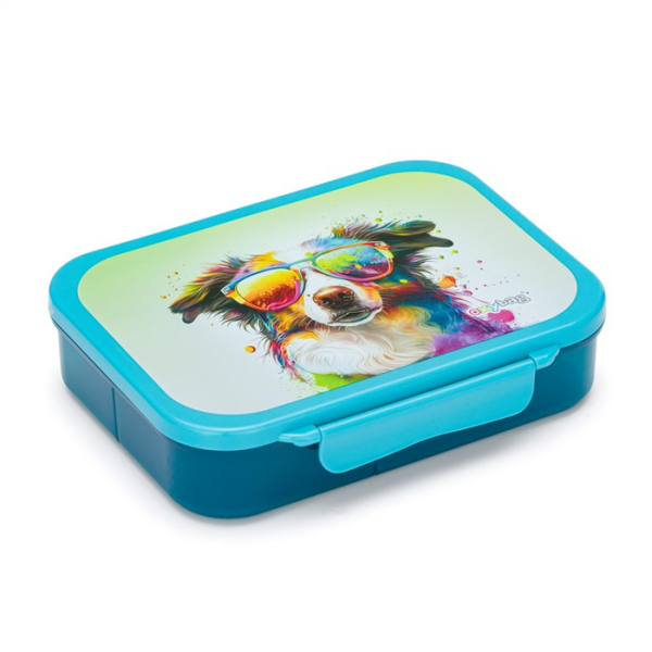 Box na svačinu s přihrádkami crazy animals pes