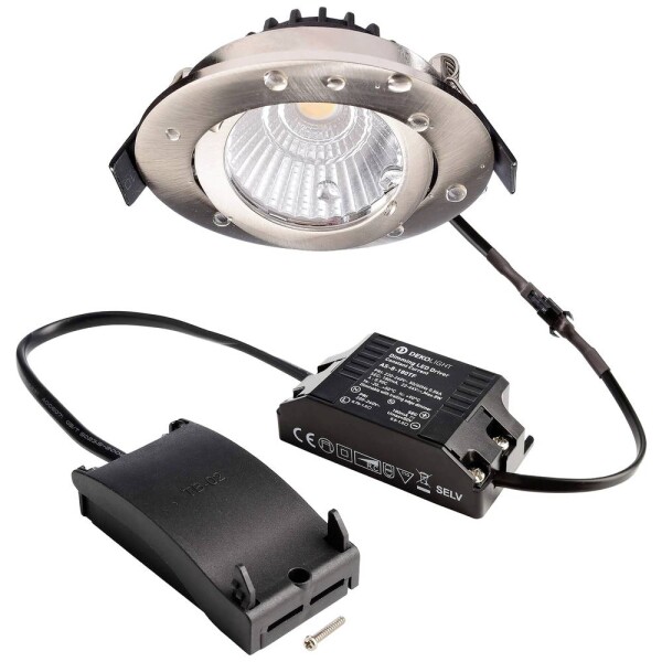 Deko Light 565407 Dione IP DTW LED vestavné svítidlo, třída F (A - G), LED, pevně vestavěné LED, 8.5 W, niklová