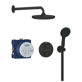 GROHE - Vitalio Start Sprchový set s termostatem pod omítku, průměr 25 cm, 2 proudy, matná černá 348832430