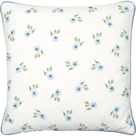 GREEN GATE Povlak na polštář Christina White 40 x 40 cm, modrá barva, textil