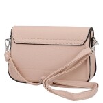 Stylová dámská koženková crossbody kabelka Gizela, růžová