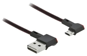 DeLock EASY-USB 2.0 černá / USB kabel / Typ-A - Micro-USB B / pravoúhlý / 2 m (85273)