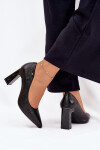 Dámské lodičky na podpatku Vinceza 62252 černé 36