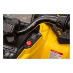 Mamido Dětská elektrická čtyřkolka Can-Am Outlander ATV 4x200W žlutá