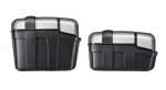 Trk33Bpack2 sada 2 kufrů Givi Trk 33B Trekker černý s hliníkovým černým víkem (Monokey) se stejným