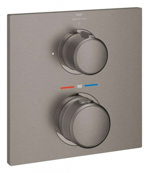 GROHE - Allure Termostatická sprchová baterie pod omítku, kartáčovaný Hard Graphite 19380AL2