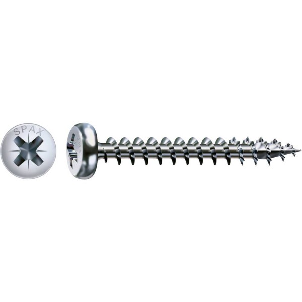 SPAX 0231010450205 půlkulaté šrouby 4.5 mm 20 mm křížová drážka Pozidriv ocel 1000 ks