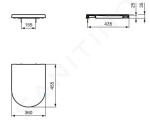 IDEAL STANDARD WC sedátko softclose, bílá