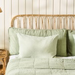 Ib Laursen Lněný povlak na polštář Pistachio 40 x 60 cm, zelená barva, textil