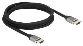 DeLock Ultra vysokorychlostní HDMI 83996 šedá / Kabel / 48 Gbps / 8K/60Hz / 2m / pozlacené konektory (83996)