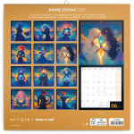 Nástěnný kalendář poznámkový 2027 Notique Anime Zodiac, 30 x 30 cm