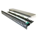 NetX Patch panel 24p c6 1U černý dual IDC stíněný (GA-2842240-C6)