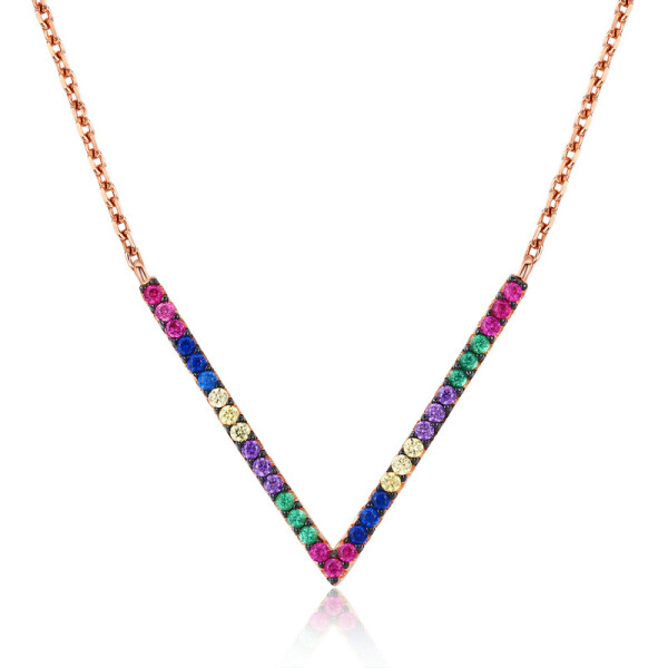 ELENYS Royal Fashion náhrdelník Exclusive Rose Gold