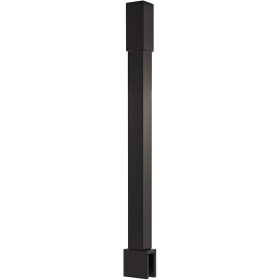 CERANO - Sprchová vzpěra Onyx - hranatá - vertikální do stropu - černá matná - 40 CER-476810
