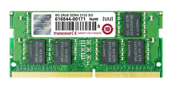 Transcend 8GB 2133MHz / SODIMM / DDR4 / CL15 / 1.2V / 2Rx8 (TS1GSH64V1H)