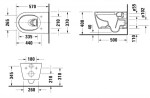 DURAVIT - ME by Starck Závěsné WC s HygieneFlush, Rimless, HygieneGlaze, bílá 2579092000