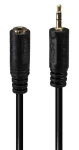 Lindy Jack 2,5 mm/3,5 mm černá / Audio redukce / 0,2 m (35698)