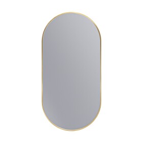 Erga Oval, oválné zrcadlo 50x100cm, zlatý rám, ERG-V01-OVAL-5010-GD