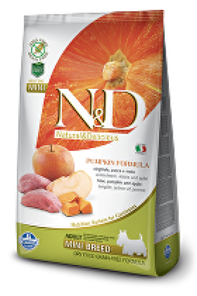 N&D Pumpkin DOG Adult Mini Boar & Apple 2,5kg