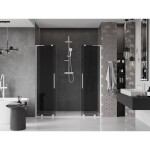 MEXEN/S - Velar L Duo posuvné sprchové dveře 200, grafit, bílá 871-200-003-42-20