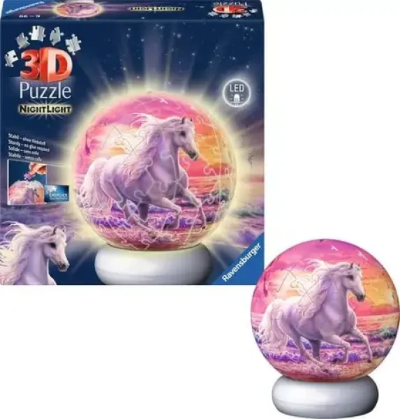 Ravensburger 120080541 Puzzle-Ball Koníci (noční edice)