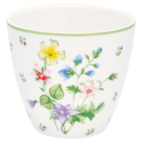 GREEN GATE Latte cup Fiola White 300 ml, multi barva, porcelán 300ml